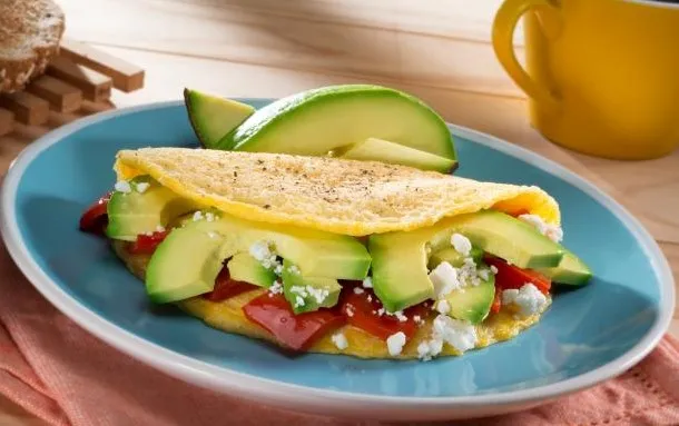 Cheesy Avocado Omelette