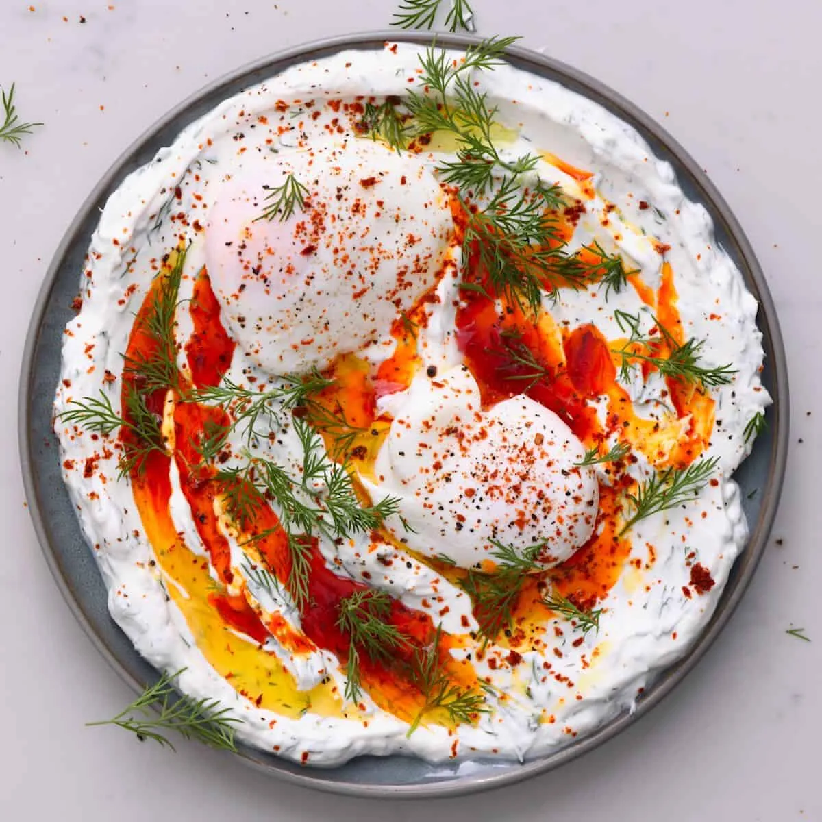 Turkish Eggs With Greek Yogurt